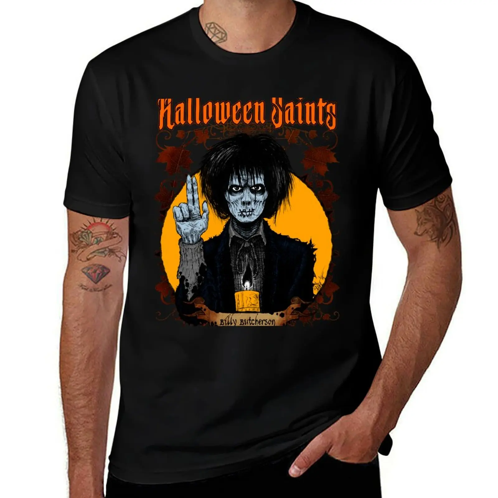 

Halloween Saints: Billy Butcherson T-Shirt graphics topping tee shirts for men