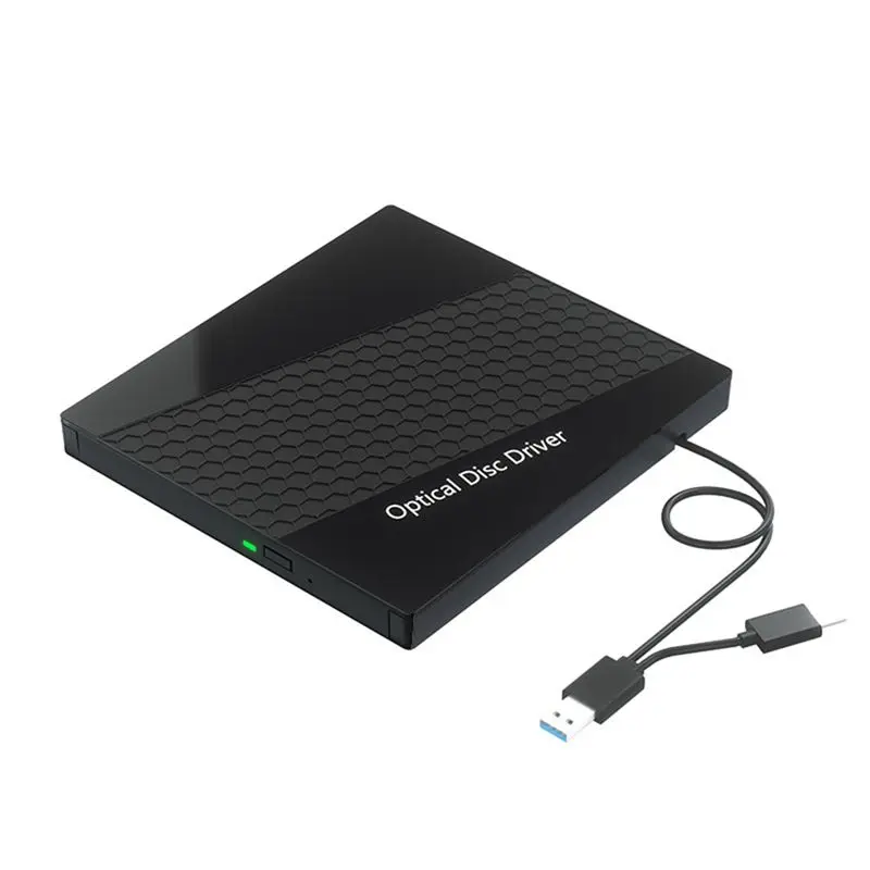 

ГОРЯЧАЯ НОВИНКА! A72T 7-в-1 USB 3.0 Type-C внешний оптический привод CD/DVD RW, портативный DVD-плеер, записывающее устройство, USB-хаб для ПК и ноутбуков