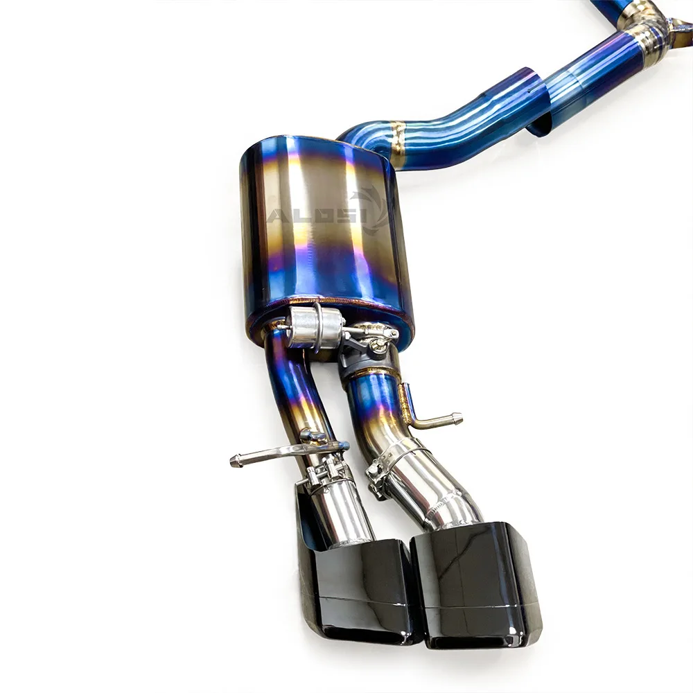 Suitable for Mercedes-Benz AMG E63W212 6.2L Titanium with Electronic Valve Cat Back Exhaust Muffler