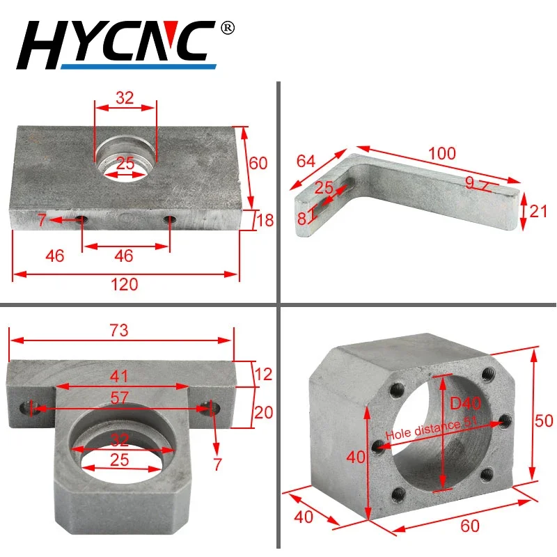 1325 Houtbewerking Graveermachine Kop Accessoires Aluminium Onderdelen Hoofd Hangende Plaat