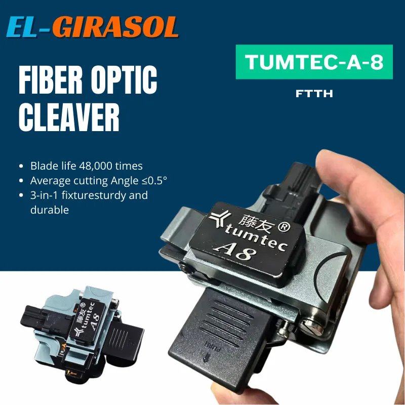 

Fiber Optical Cleaver Tumtec A8 With 24 Cleaving Spots And 48,000 times Cleaves Fiber Cutter Tool fiber optic cutting knife