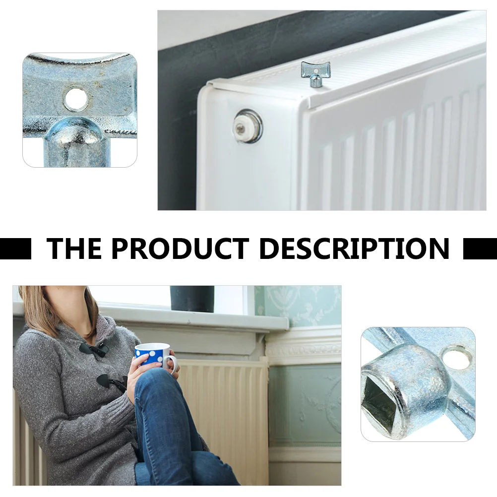 6 قطعة مفتاح تنفيس المبرد سبائك الزنك أداة تنزف الهواء لصمامات المبرد مفاتيح السباكة وجع ملحقات صمام العادم #1