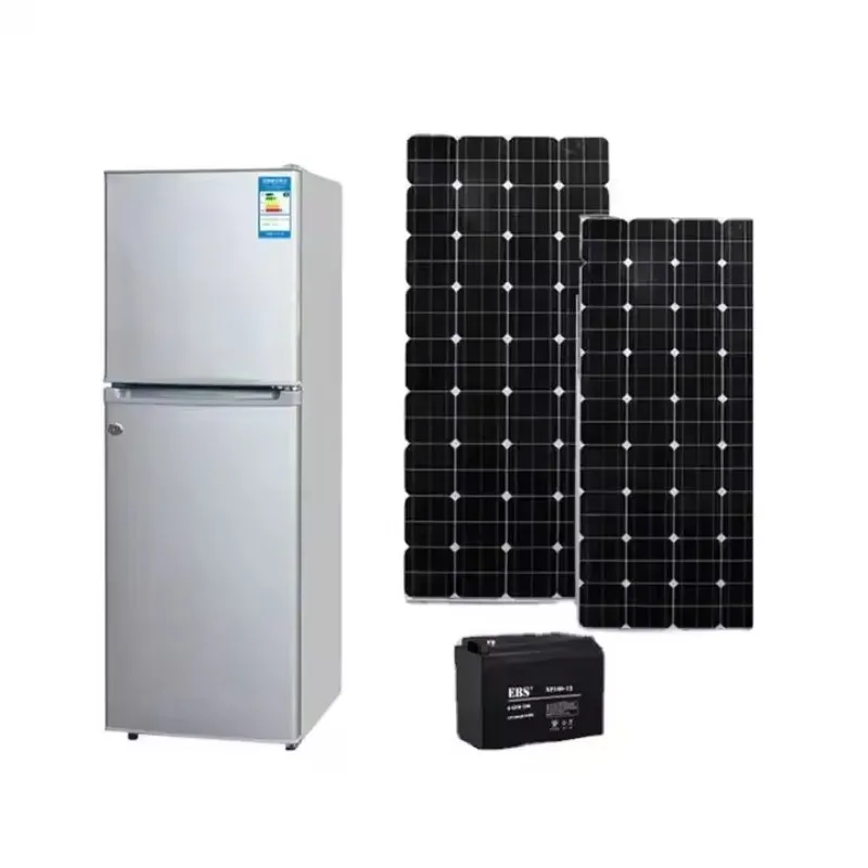 105L Top Freezer 12V 24V DC Solar Refrigerator Refrigerator Solar Power Vehicle Refrigerator Solar Panel RV