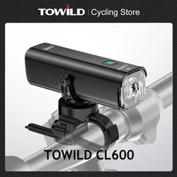 TOWILD CL600LM Bike Light Front Lamp USB Rechargeable LED 18650 2000mAh Bicycle Light Waterproof Headlight Bike Accessories