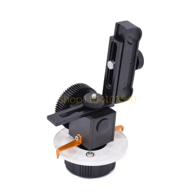 

02DC For SLR DSLR Camera Accessories Adjustable Rubber Follow Gear Ring Belt with Aluminum Alloy Grip Camcorder Camera