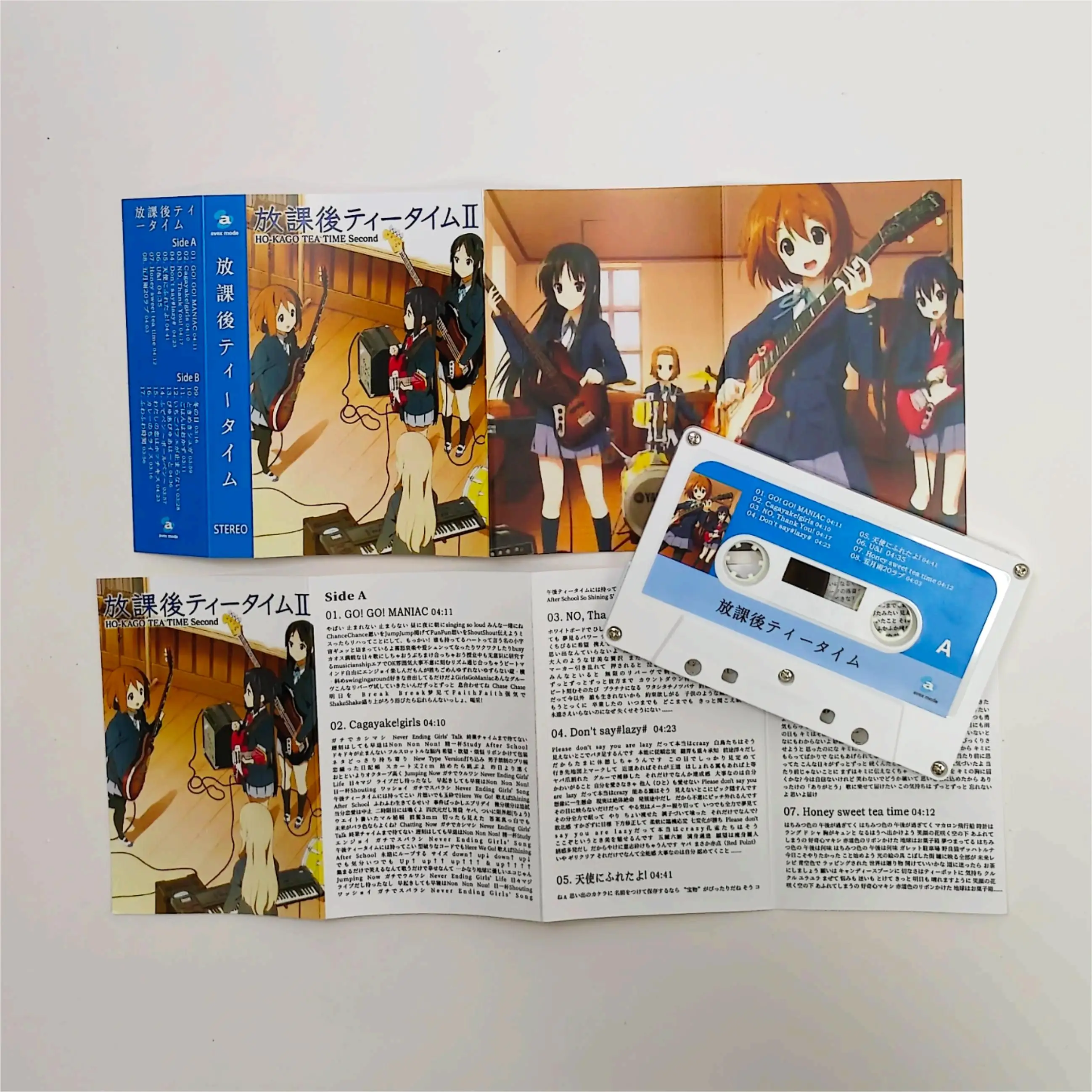 Anime K-ON Death Devil Yamanaka Sawako Music Tape Greatest Hits OST Album Cassettes Cosplay Recorder Car Walkman Soundtracks Box