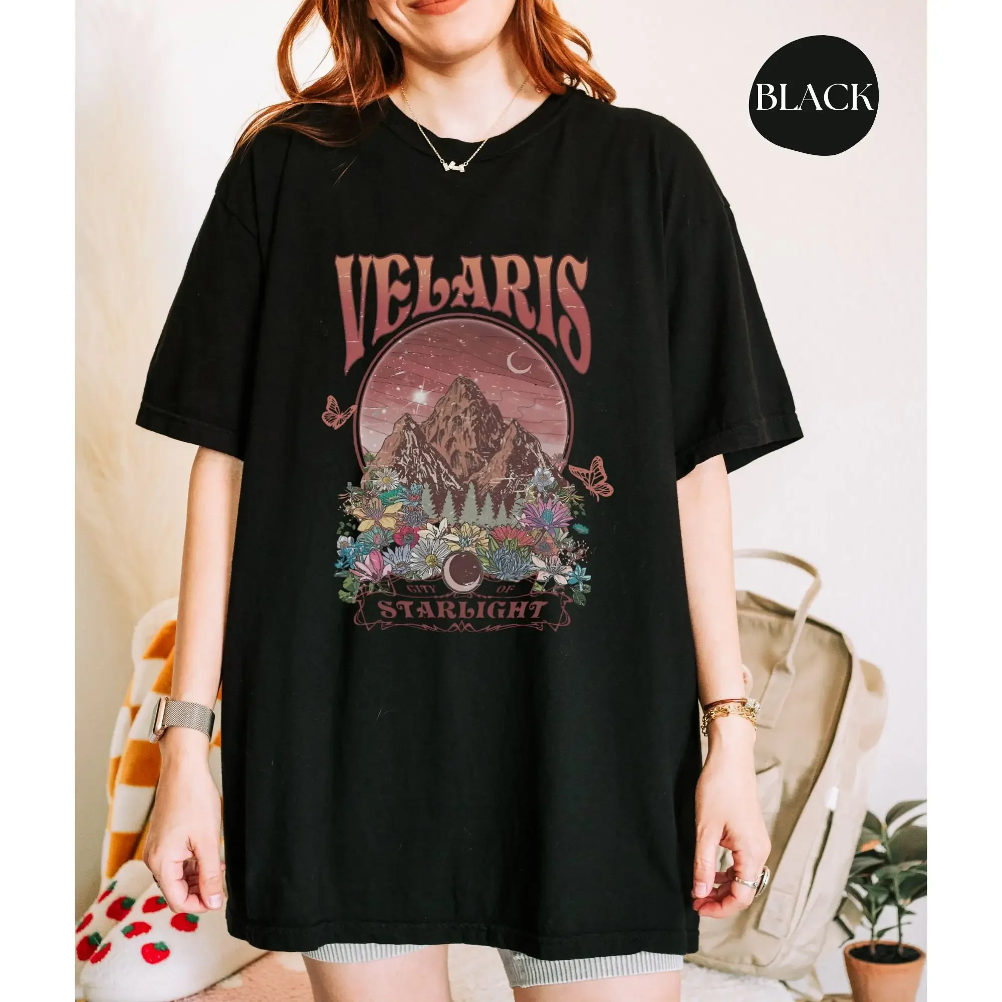 Velaris City of Starlight Two-Sided T-shirt The Night Court SJM Merch Women Men Kids Cotton Fashion Tops Children Boy Girl Tee