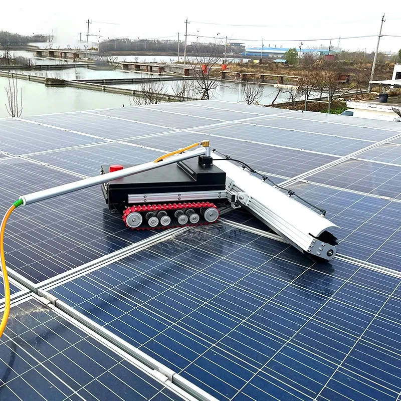 New Design Double Head Auto Solar Washer | Multifunctional PV Panel Cleaning Robot Accessory For Home & Small Commercial Solar A