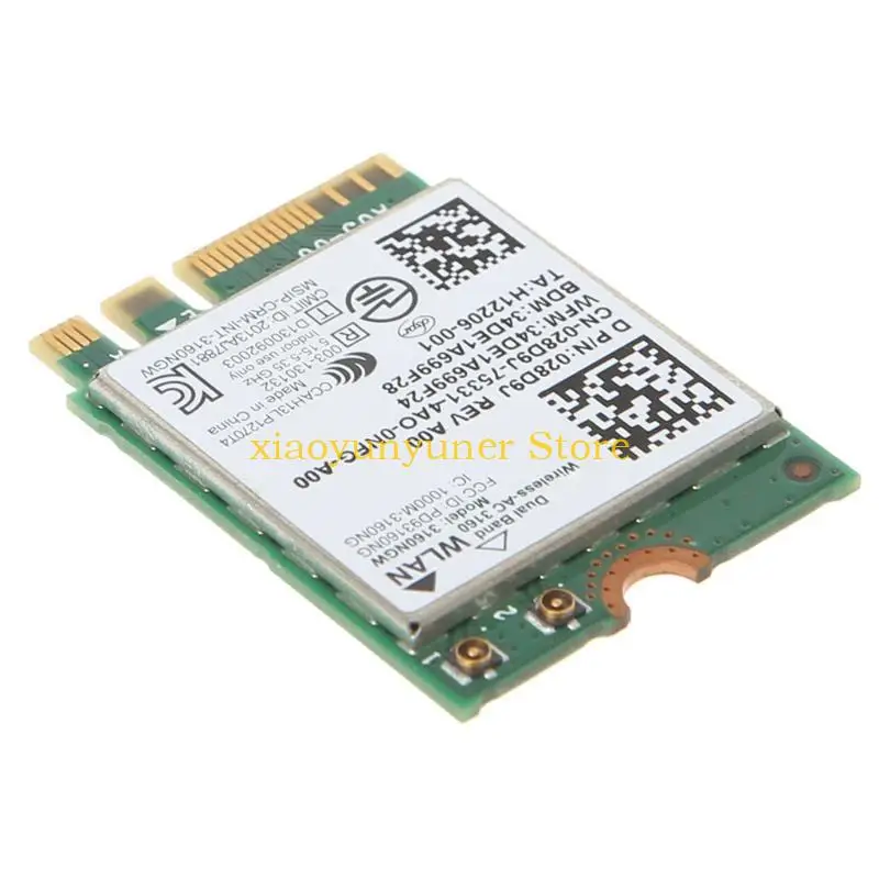 P9JB Wireless-AC 3160 3160NGW Dual Band Bluetooth-compatible 4.0 NGFF- Wifi Card