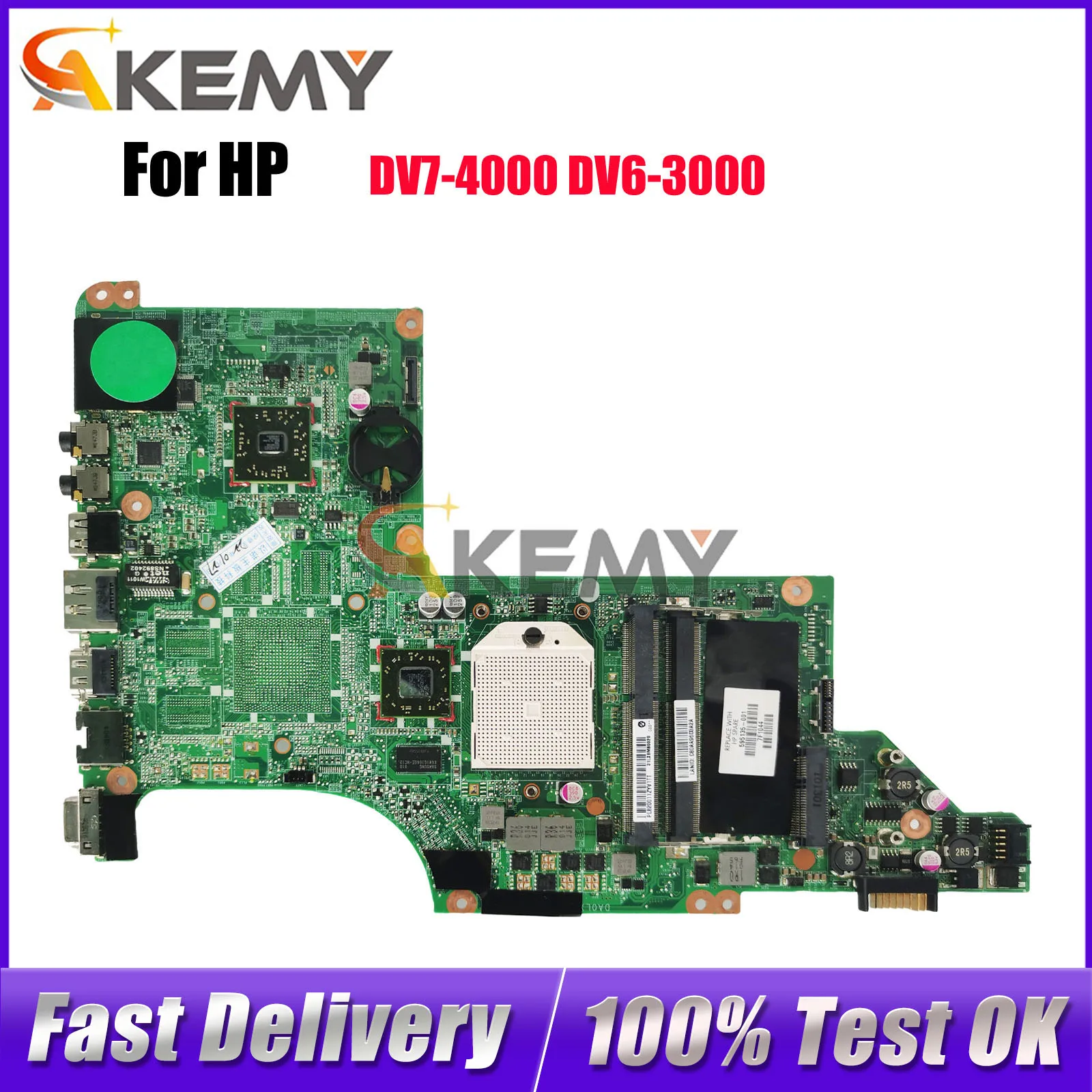 

DA0LX8MB6D0 Материнская плата для ноутбука HP Pavilion DV7 DV7-4000 с DDR3 605496-001 100% полностью протестирована