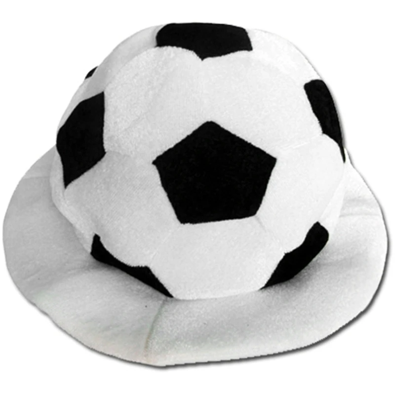 Halloween Football Soccer Costume Plush Bucket Hat Cartoon Headgear for Kids Dropship