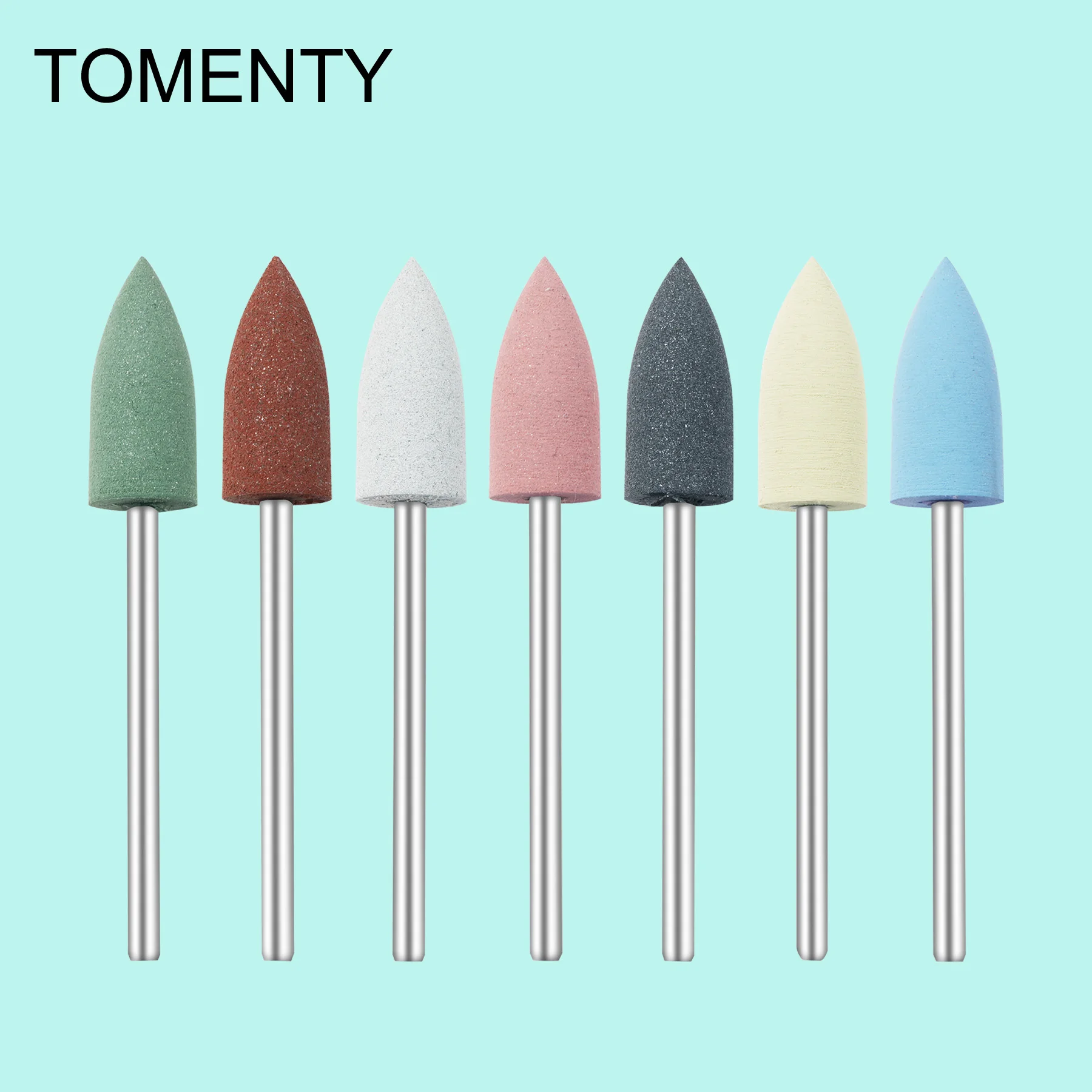 

10pcs/Set 2.35mm Dental Silicone Rubber Polishers Burs for Teeth Whitening Nail Drill Bit Dental Polishing Tool Set