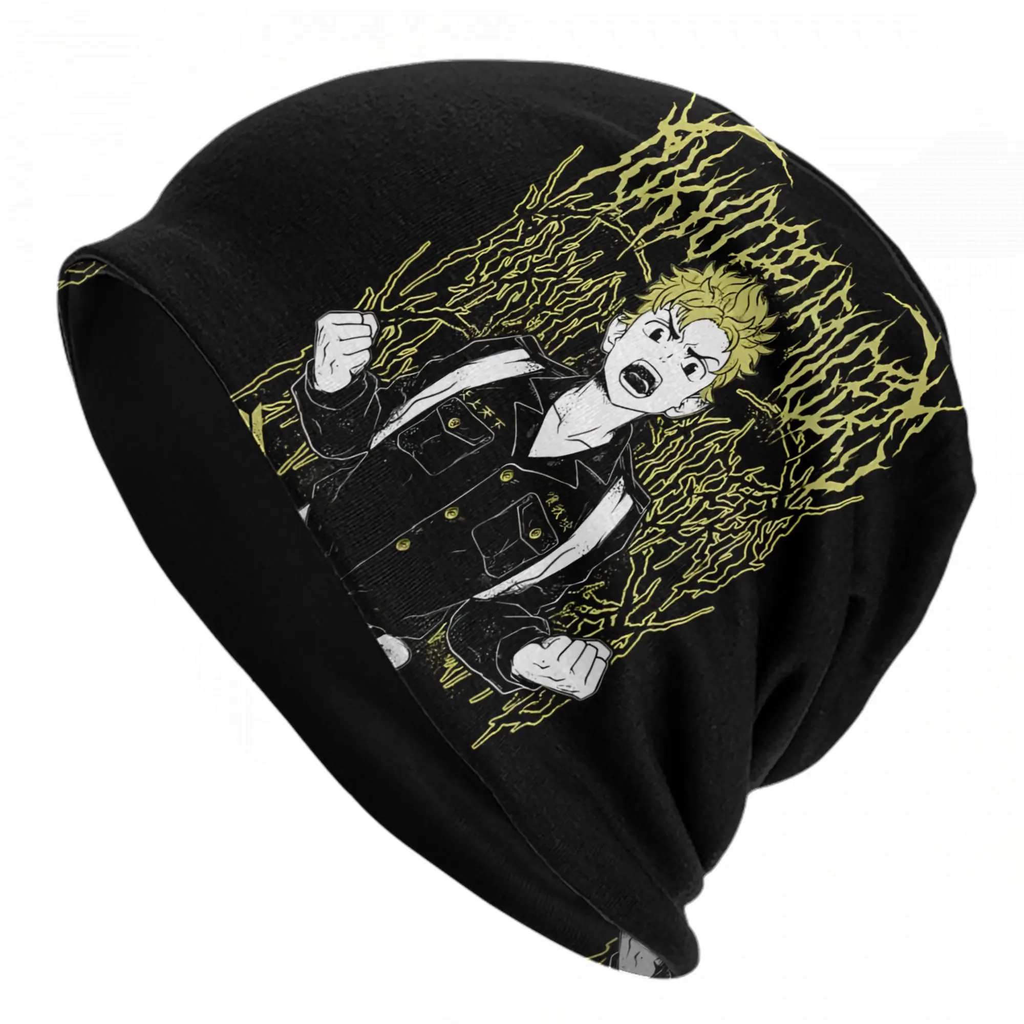 Takemichi Hanagaki Bonnet Hat Hip Hop Street Skullies Beanies Hat Tokyo Revengers Anime for Men Women Spring Head Wrap Cap