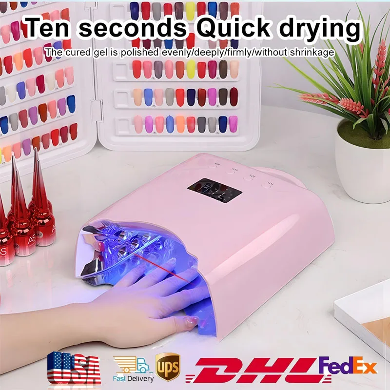 

Перезаряжаемая зеркальная светоотражающая нижняя лампа 76 Вт, сушилка для гель-лака, маникюрная машина, УФ-свет для ногтей, УФ-светодиодная лампа для ногтей