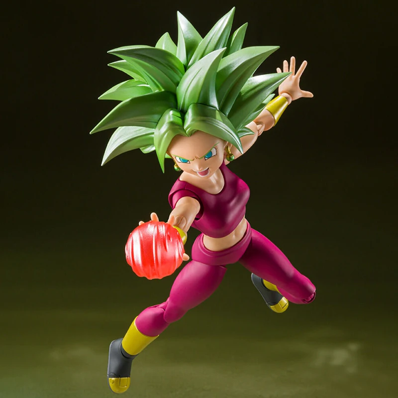 In Stock Bandai S.H.Figuarts DRAGON BALL Caulifla Original Genuine Anime Figure Model T S.H.F Toy Action Figures Collection Doll