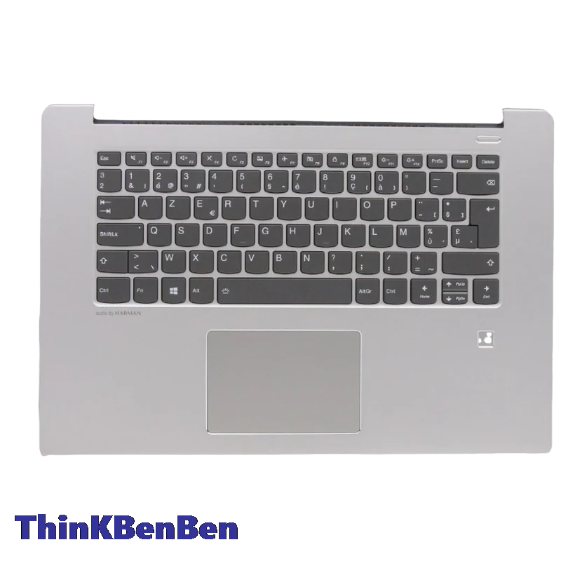 BE Belgian Platinum Grey Keyboard Upper Case Palmrest Shell Cover For Lenovo Ideapad 530S 15 15IKB 5CB0R12385