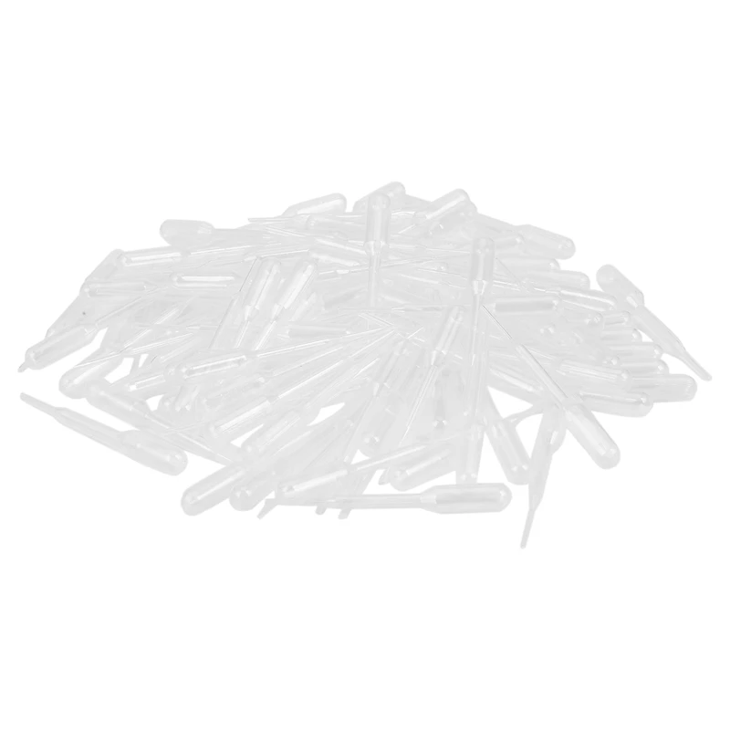 100PCS Graduated Pipettes Dropper Polyethylene (0.2ml)