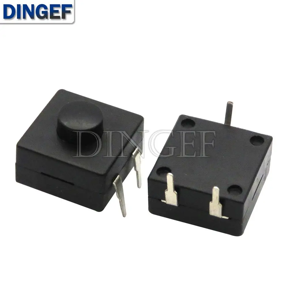 10PCS/lot 3PIN ON-ON-OFF 12*12 213BS 12x12 30V 1A  Double Row Vertical LED Flashlight Switch