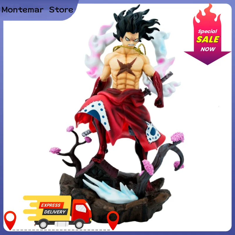 원피스 GK 애니메이션 피규어 모델 기어 4 몽키 D 루피 액션 피규어 24cm 높이 스태츄 수집용 장난감 피규어