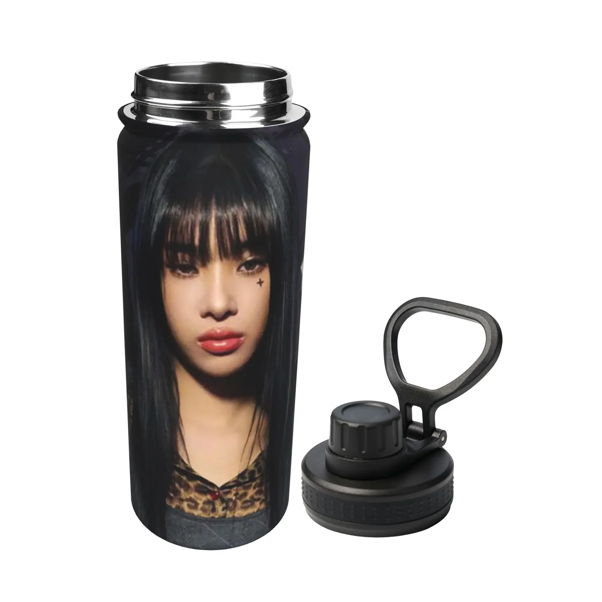 Katseyes Sophia Kpop Girl Group 18OZ Sports Insulated Kettle  Coffee Cups Vacuum Flask Double Wall Mug Spill Proof