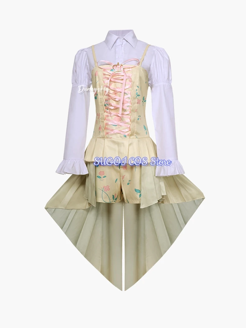 لعبة مشروع Sekai Otori Emu تأثيري حلي خمر المحكمة حزام على نمط لوليتا الزي الرسمي لفتاة 3XLهالوين كرنفال موحدة