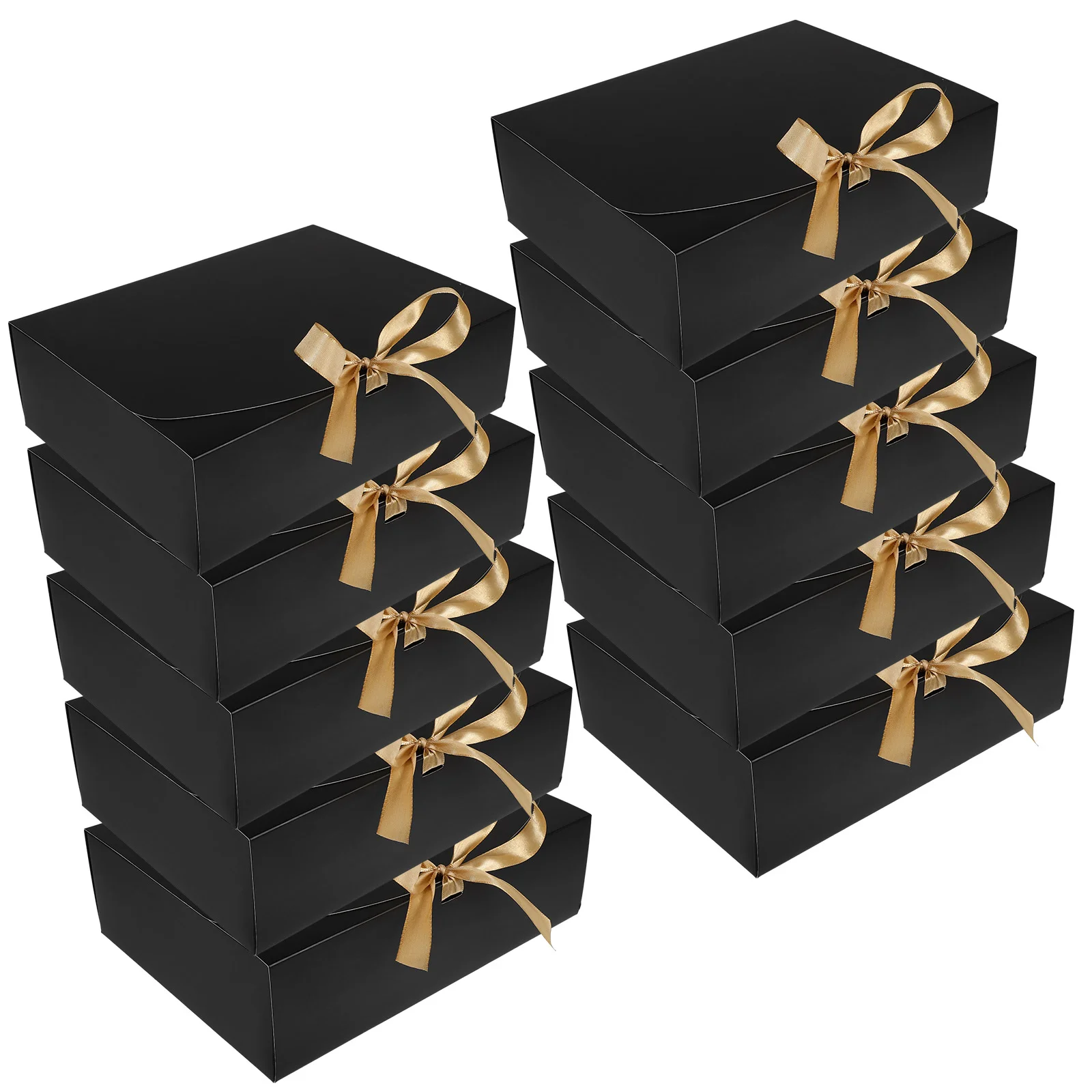 

10 Pcs Bridesmaid Proposal Boxes Black Empty Cake Cookie Packaging Wedding Gift Box 350G White Cardboard Foldable Easy Open