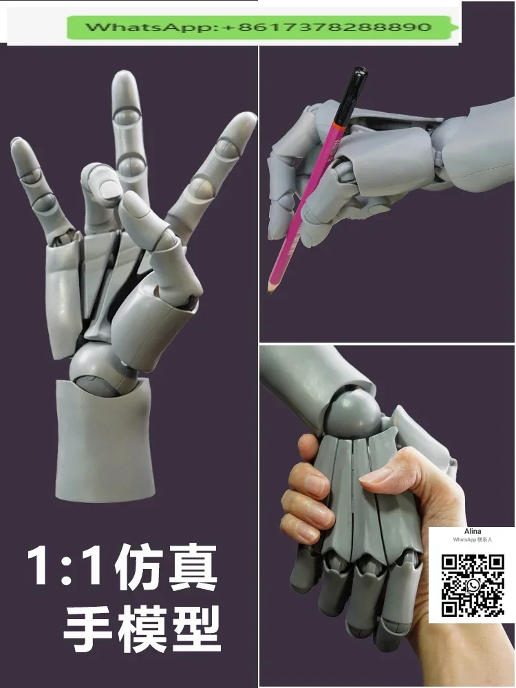 Bionic Hand Model Super Articulating Finger Joints Anime Painting Sketch Art  25cm