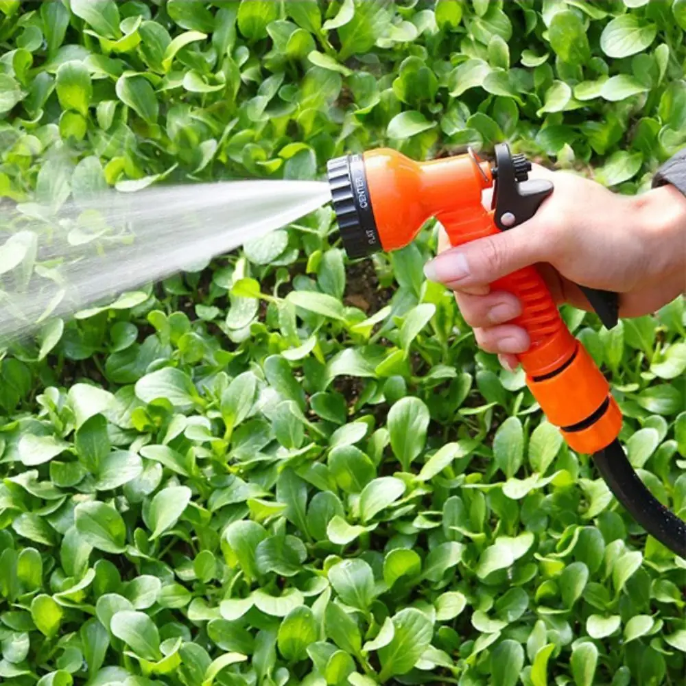 7 Spraying Functions Garden Watering Hose Rubber Lightweight High Pressure Water Sprayer Durable Materials Car Wash Sprayer