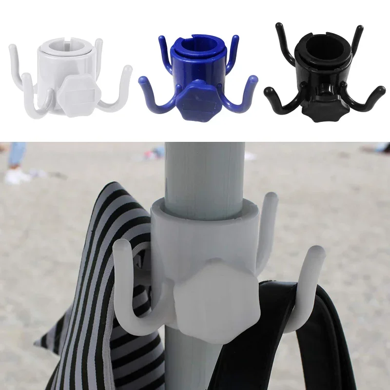 Beach Umbrella Hook Hanging Camping Trip Four Corner Beach Umbrella Hook Clasp for Towels Bags Hats Tent Accessories Tent Hook