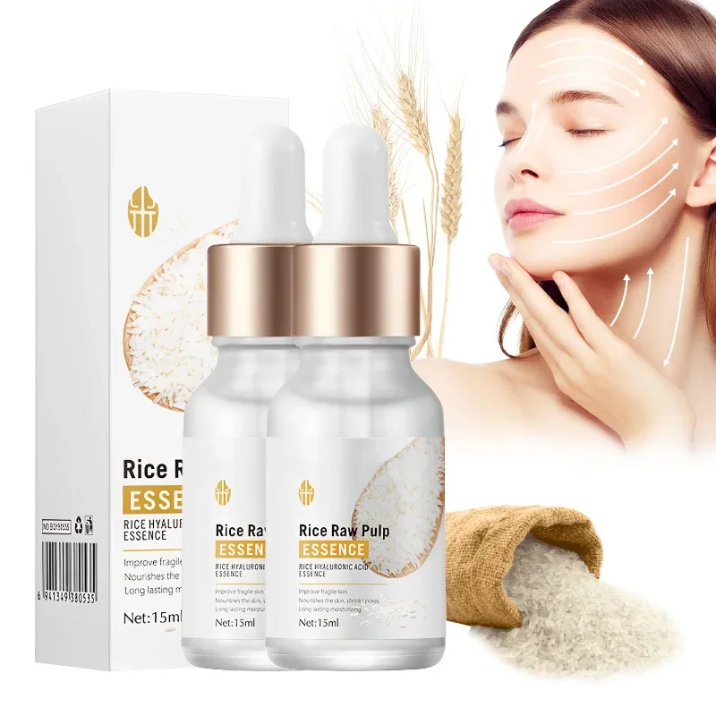 

Rice Raw Pulp Essence, Hyaluronic Acid Rice SerumImprove Hyperpigmentation, Boost Collagen, Vitality Shrink Pores Skin Care