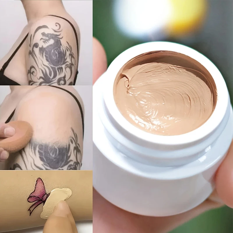 Full Coverage Concealer Waterproof Long Lasting Moisturizing Brightening  Cc Cream For Tattoos, Scars Makeup Cosmetics All Skin