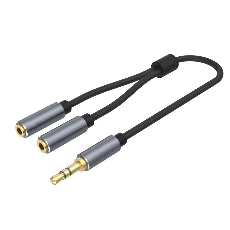 

【From China】High Quality 0.3 m/1M Female 3.5mm Male Audio Cable Auxiliary Stereo Y Splitter Headset Jack Application Comb