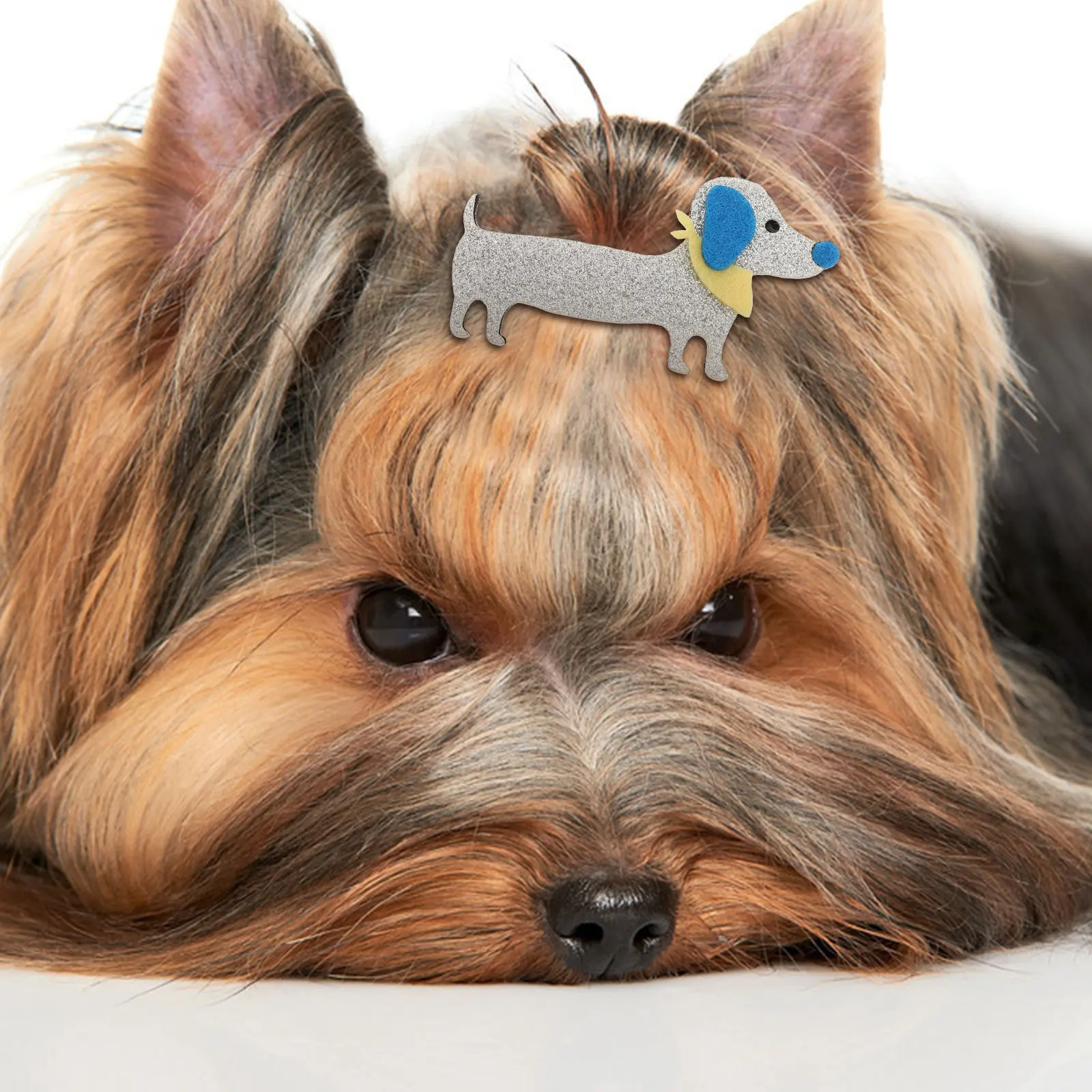 

6Pcs Pet Cartoon Hairpins Dog Hair Clips Secure Hair Decoration Puppy Headwear Random Colors Suitable for Gifts