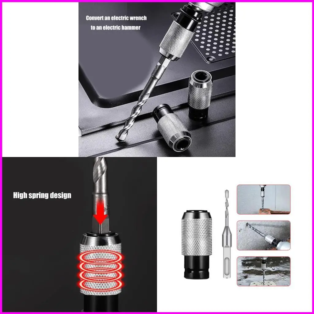 

Multifunction Steel Drill Adapter For Ratcheting Wrench And Hammer Conversion