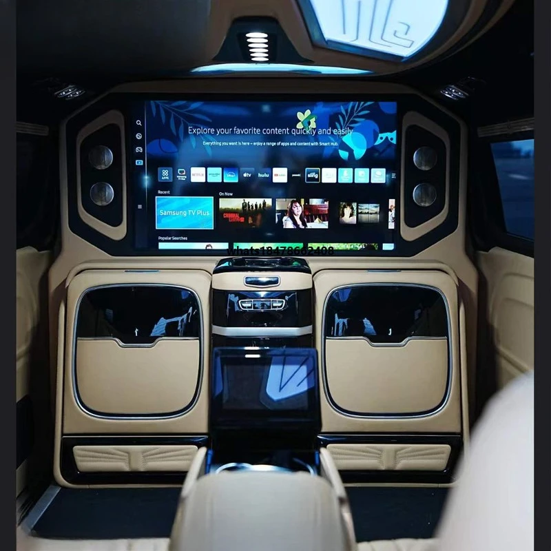 Preço de Fábrica: Divisória de TV Colorida Personalizada de Luxo, TV Smart 42, Assento Dobrável, Gaveta Elétrica, Acessórios Internos para Carro Vito 