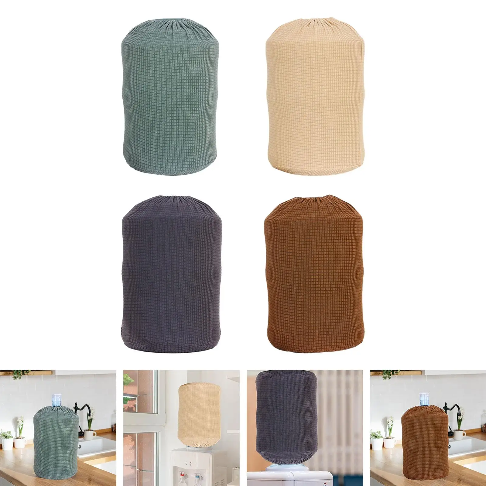 Washable Water Dispenser Barrel Dust Cover Cloth Bucket Accessories for 5 Gallon Office Home Decor