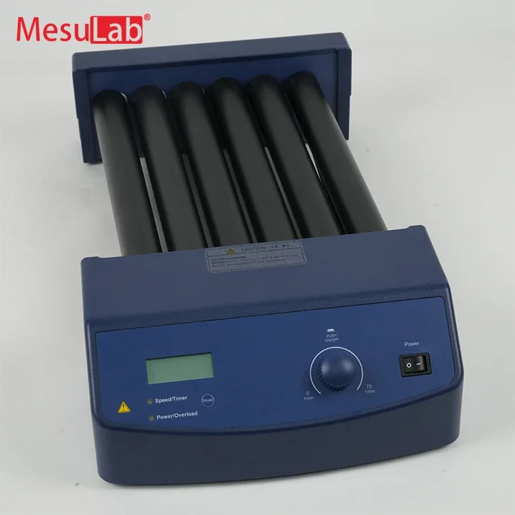 MesuLab LCD display rocking and rolling 6 rollers electric medical rotary laboratory micro tube blood sample roller mixer price