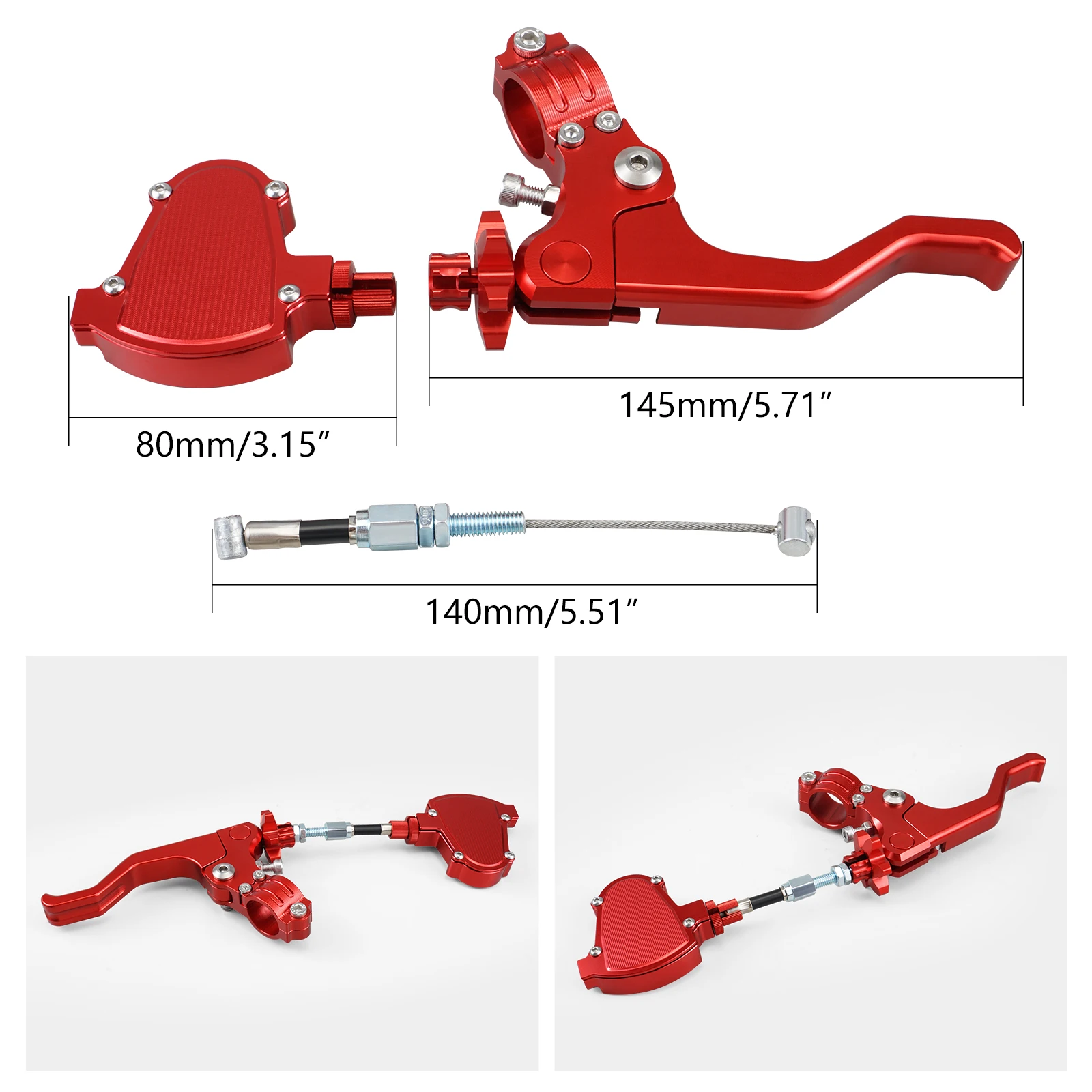 NICECNC لهوندا CR 80R 85R 125R 250R CRF 250 450 R X CRF150F CRF250 رالي قصير حيلة مخلب رافعة سهلة سحب كابل نظام عدة #2