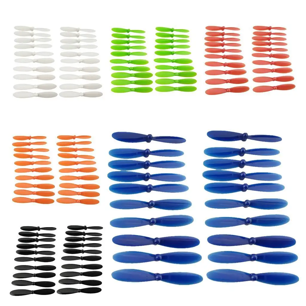 20pcs 6 Color Propellers Rotor Set Spare Parts for HUBSAN H107P H107C+ H107D+ RC