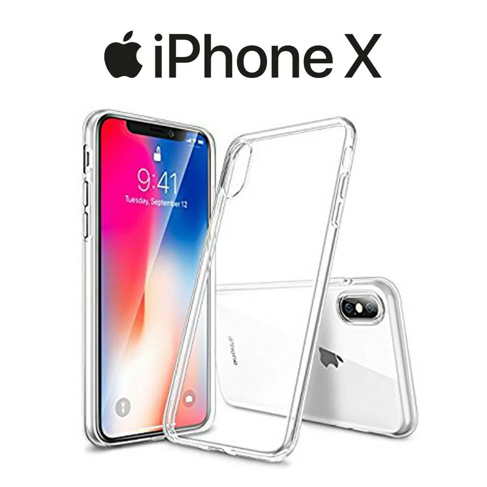 Ultra Thin Transparent TPU Clear Silicone GEL Case for iPHONE X 5.8