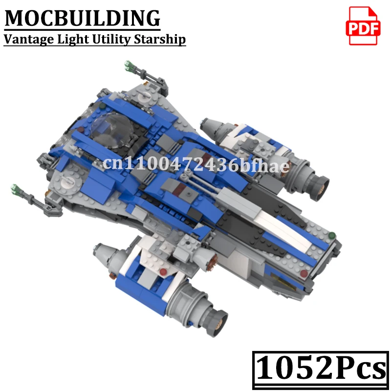 

Vantage Light Utility Starships Model MOCBUILDING Star Blocks Construction Toys Gift Spaceship Bricks