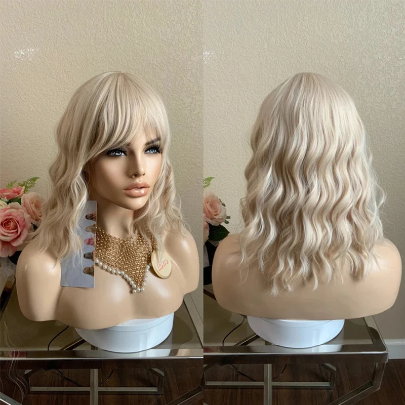 14-blonde-bob-synthetic-wig-with-bangs-short-water-wave-with-fringe-synthetic-lace-front-wigs-platinum-blonde-hd-lace-wig