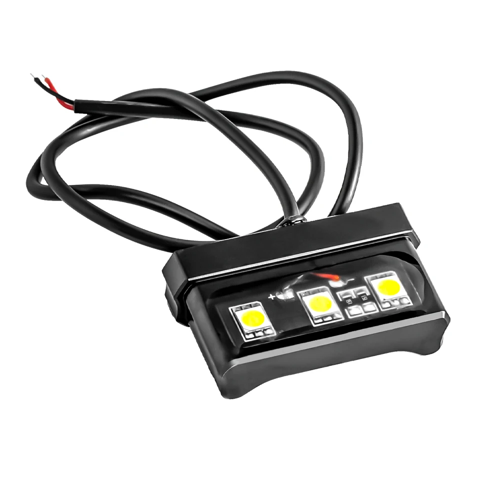 1Pcs LED Motorcycle License Plate Light Decorative Lamp Universal for Honda Kawasaki Yamaha Suzuki Little Monkey Waterproof