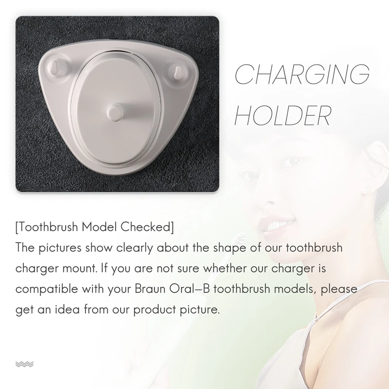 

Daily For Braun Oral B Toothbrush Replacement Power Supply Inductive Charging Holder Model 3757 USB Cable