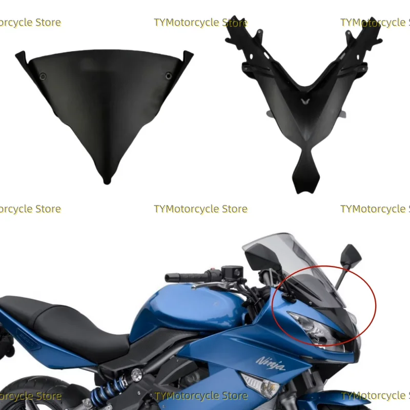 Nose Headlight Cover Top Front Panel Head Fairing Uppe Kits Fit for Kawasaki Ninja650 Ninja 650 ER-6F ER6F ER 6F 2009 2010 2011