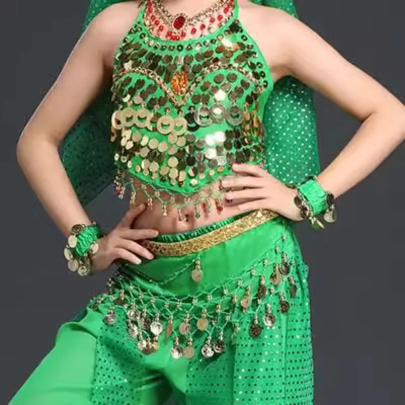 Детский браслет по индивидуальному заказу, одежда для танца живота, аксессуары, ювелирные изделия, аксессуары для рук, шифоновый подвесной браслет с монетами