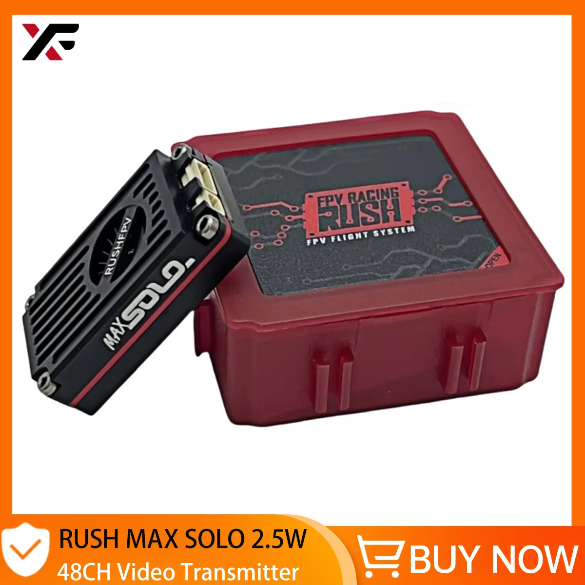 Rush Tank Max Solo 5.8Ghz 2.5W VTX Fpv Wysokiej Mocy 48CH VTX Nadajnik Wideo Obudowa CNC Dalekiego Zasięgu Do Dronów Wyścigowych RC Fpv