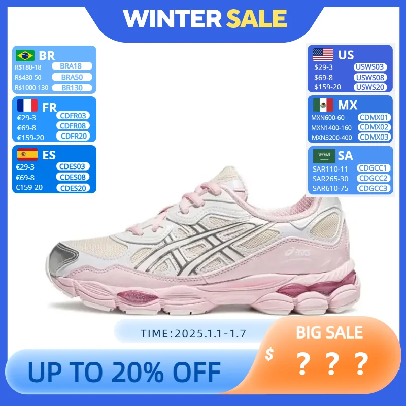 Asics GEL-NYC Retro Men and Women Outdoor Sport Classic Sneakers Running Shoes