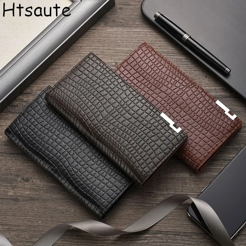 Men Wallets GOOD Product PU Leather Purses  Man's Clutch Black Wallets ID Holders For Business luxury wallet