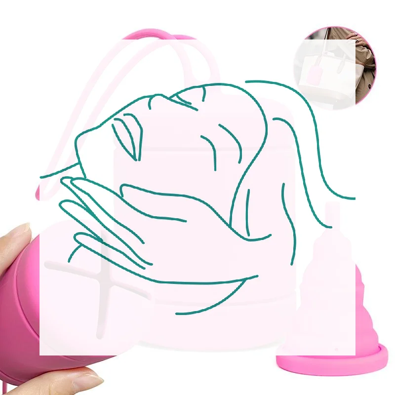 Menstrual Cup Disinfection Storage Box Leak-proof Lady Women Menstrual Period Cup Storage Bag Period Cup Case Feminine Hygiene